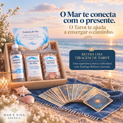Essência do Mar | Kit Presente com Tiragem de Tarot