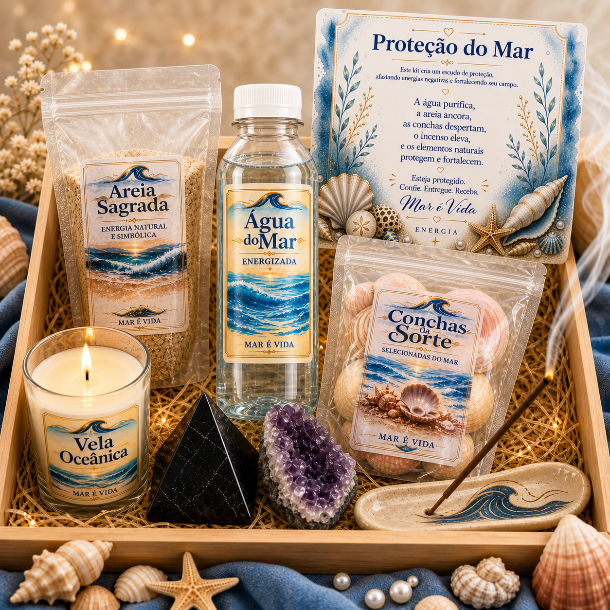 Proteção do Mar | Ametista, Equilíbrio e Harmonia Natural